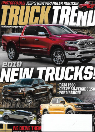 TRUCK TREND 2018 MAY - NEW TRUCKS: RAM 1500, SILVERADO 1500, RANGER,DURANGO SRT